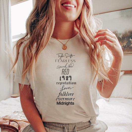 Taylor Swift Albums T-Shirt