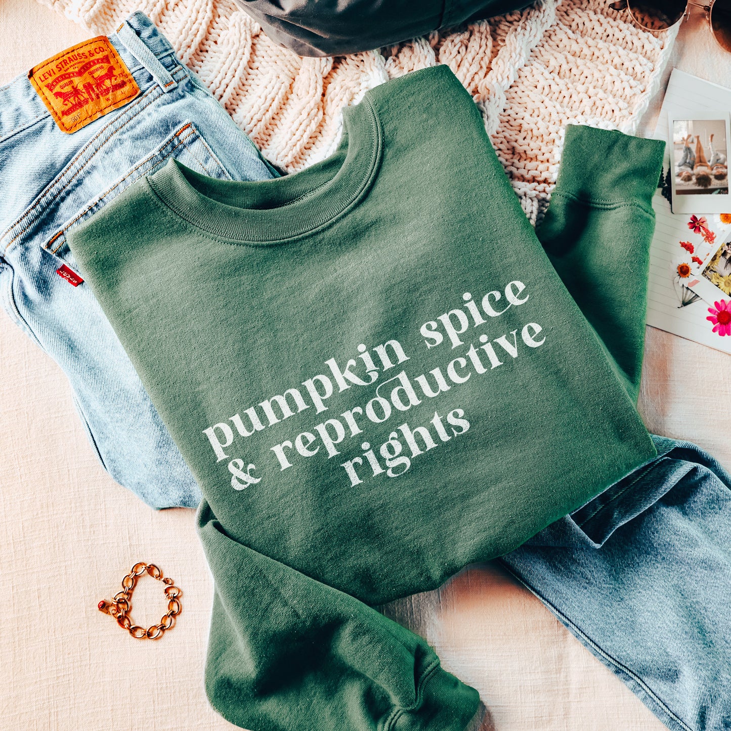 Pumpkin Spice and Reproductive Rights Sweatshirt