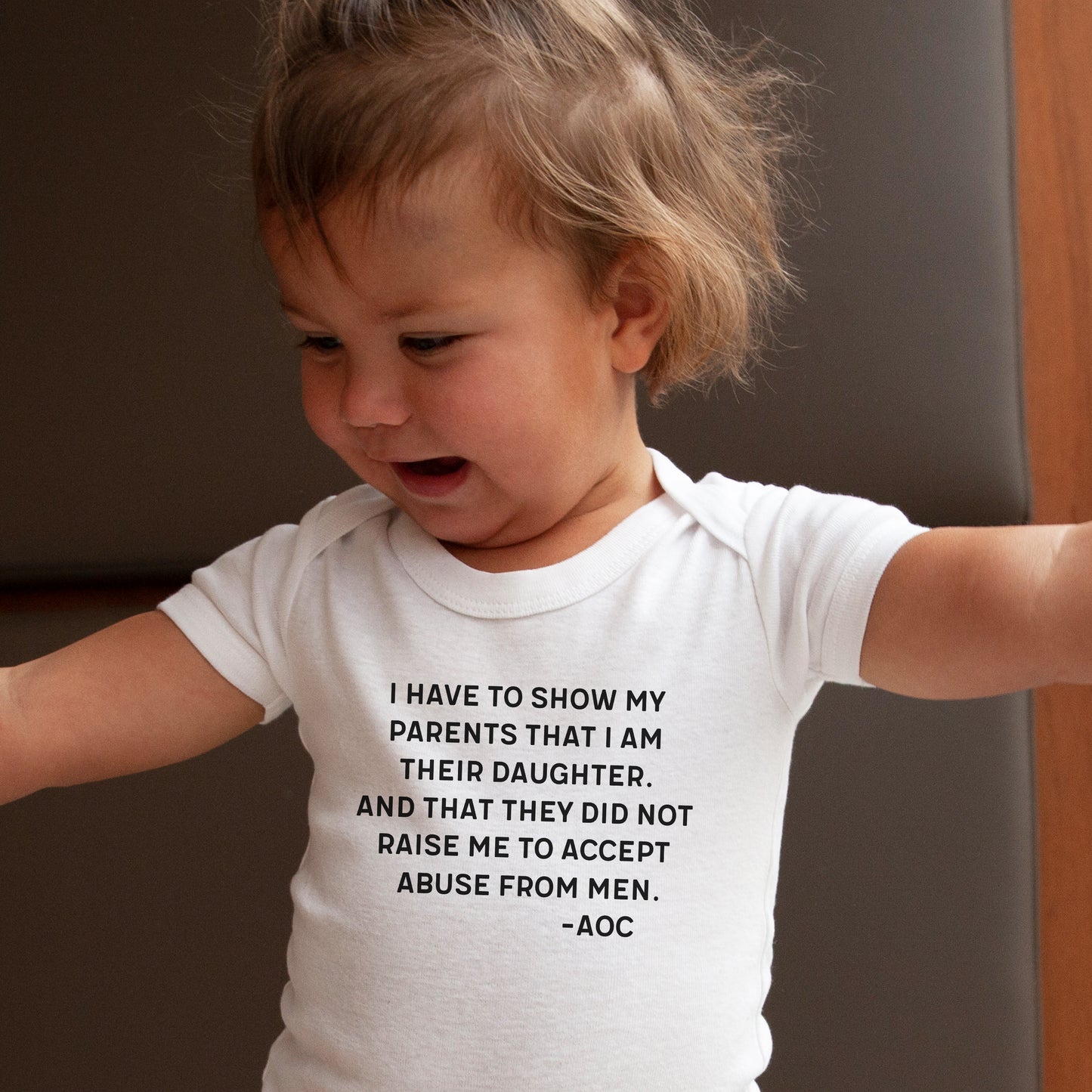 AOC Abuse From Men Infant Bodysuit