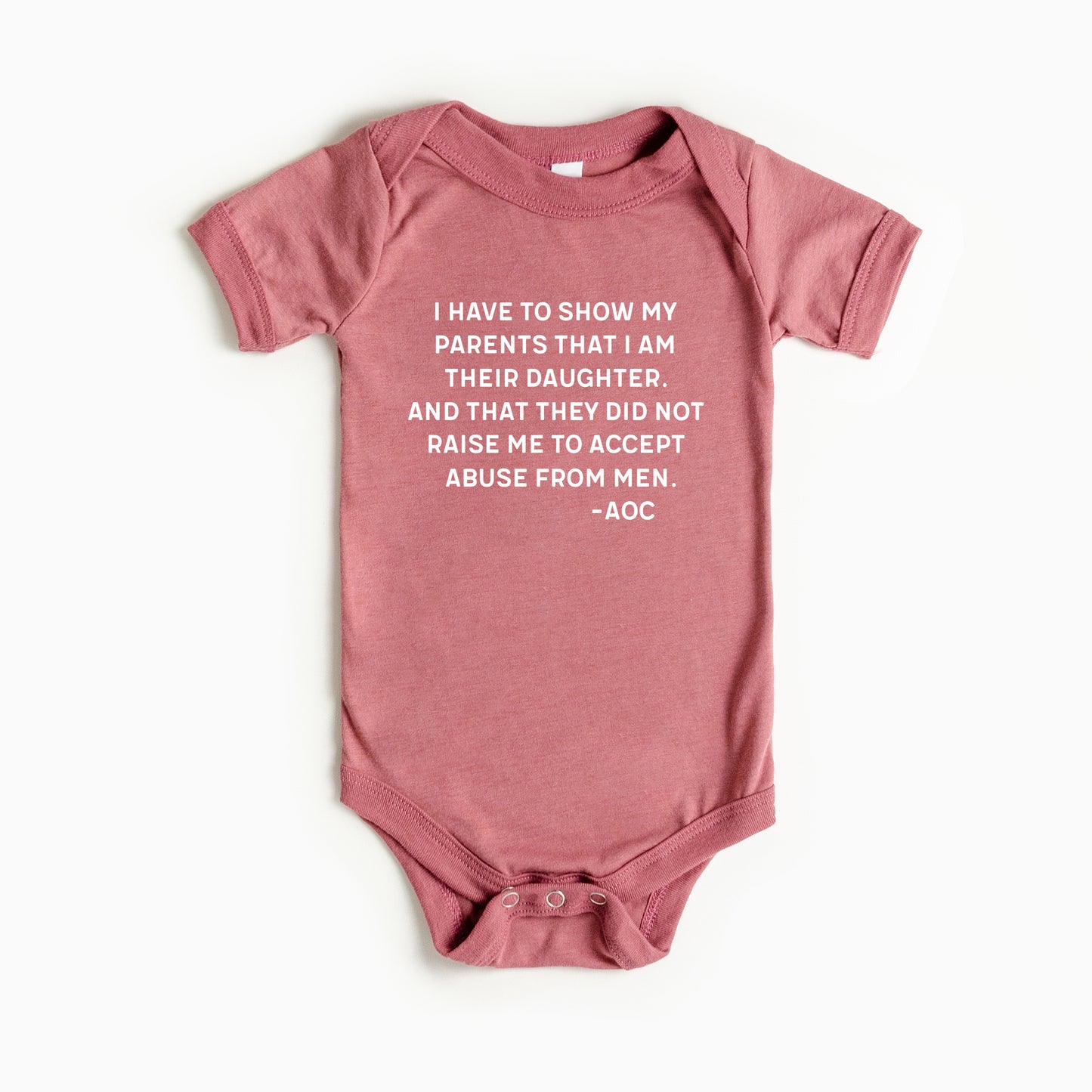 AOC Abuse From Men Infant Bodysuit