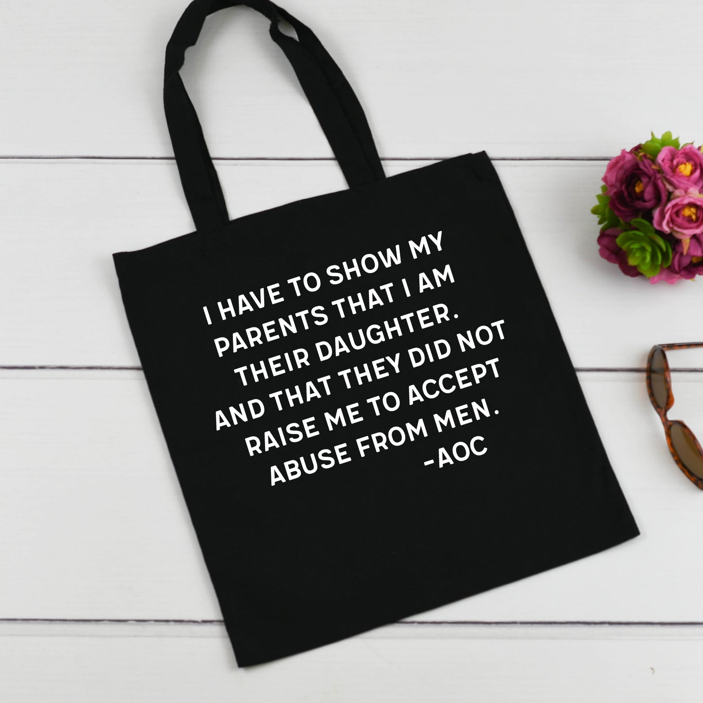 AOC Abuse From Men Tote Bag