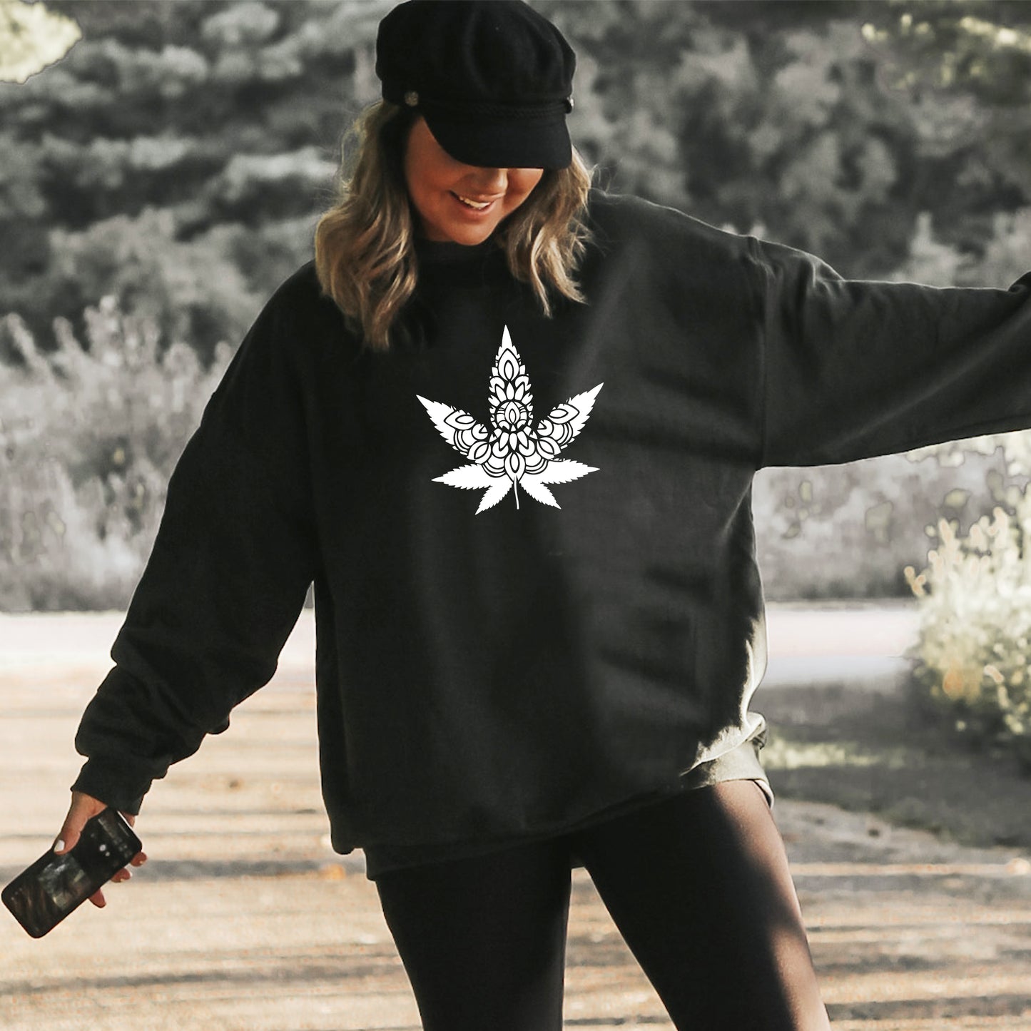 Mandala Leaf Sweatshirt