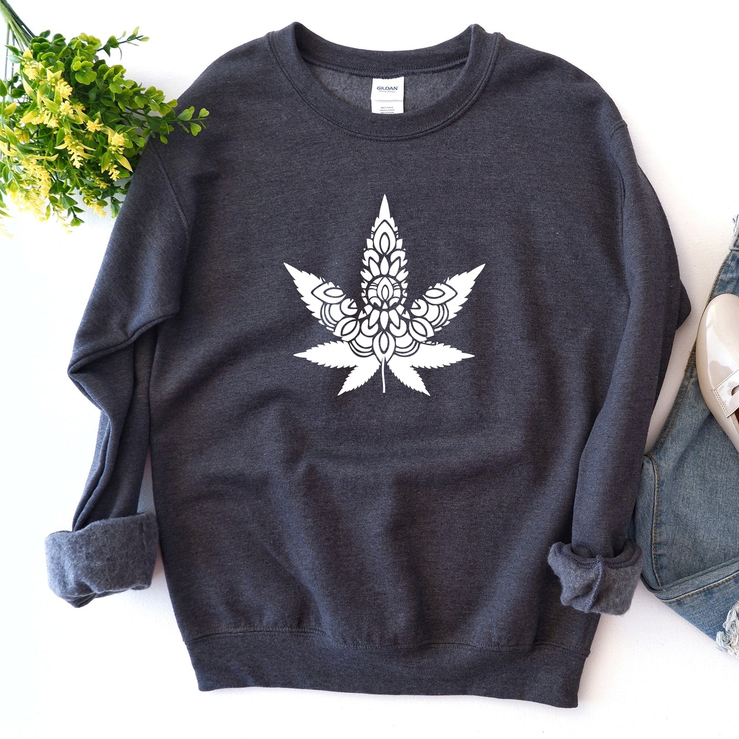 Mandala Leaf Sweatshirt