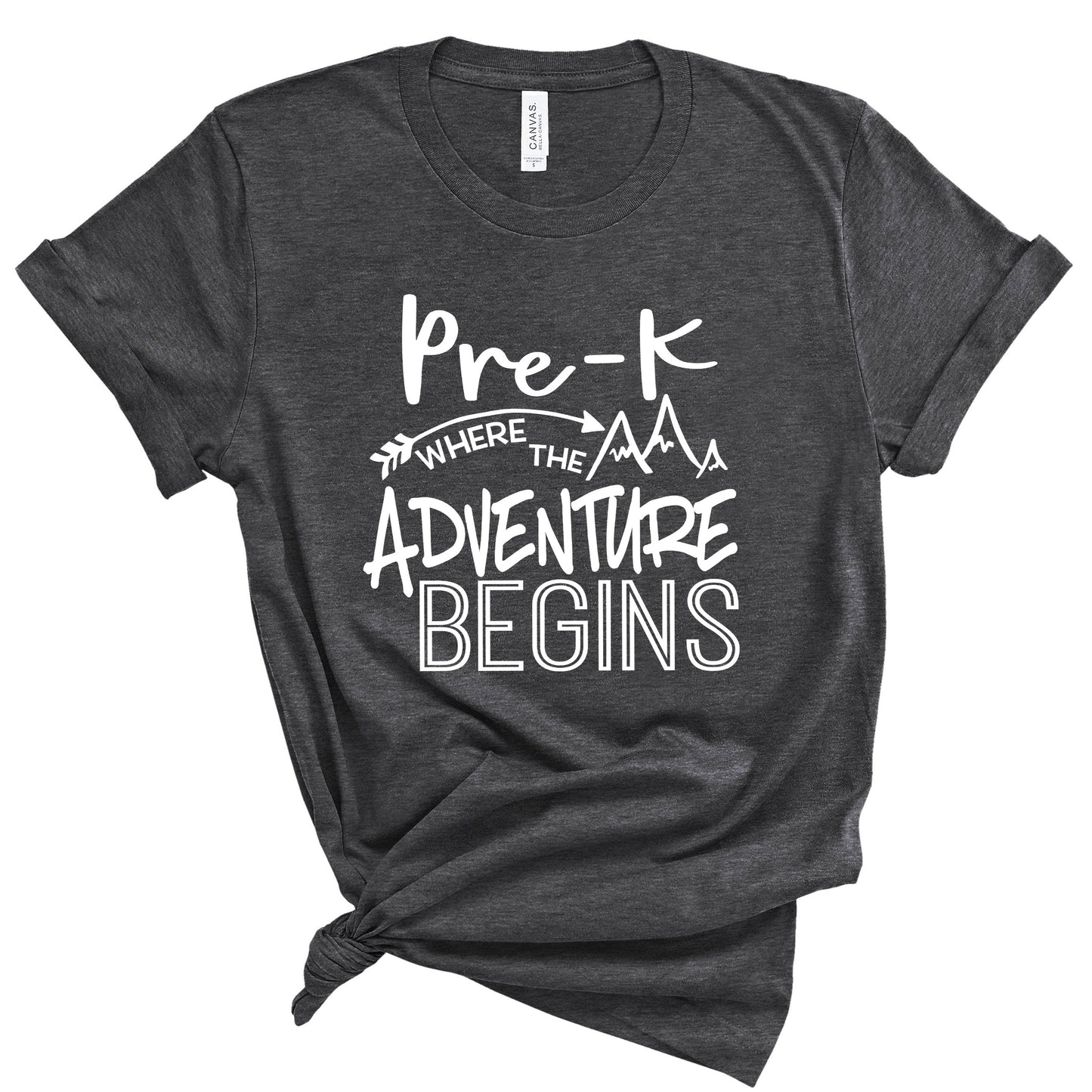 Pre-K Where the Adventure Begins T-Shirt