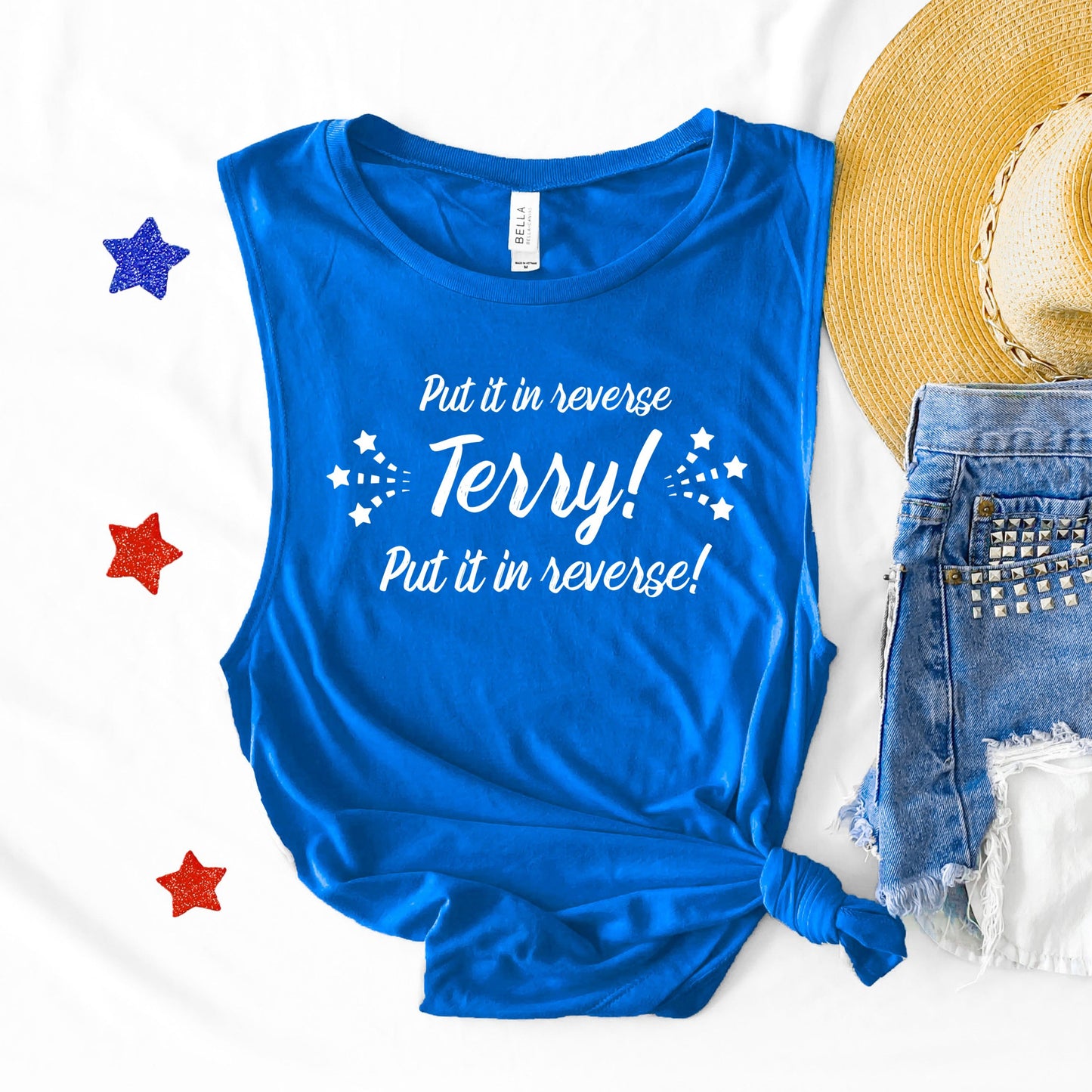 Put it in Reverse Terry Tank Top