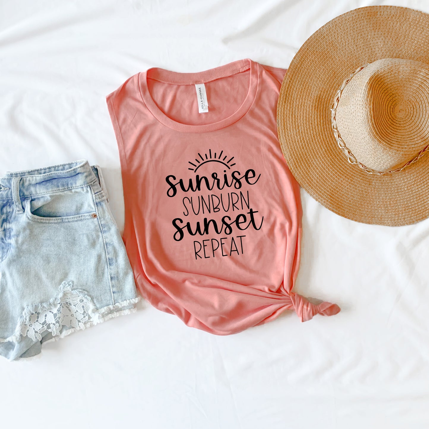Sunrise Sunburn Sunset Repeat Tank Top
