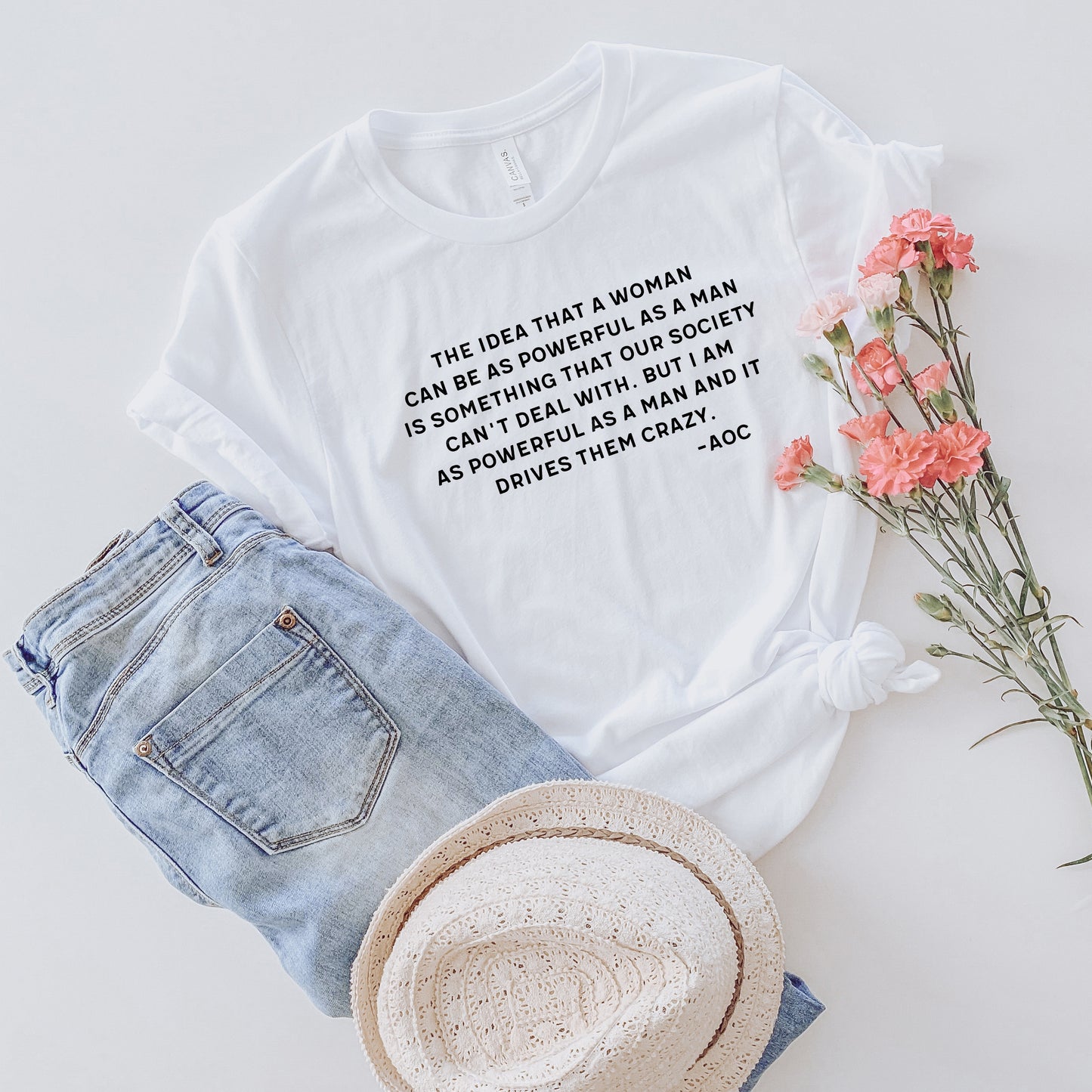 AOC Powerful as a Man T-Shirt