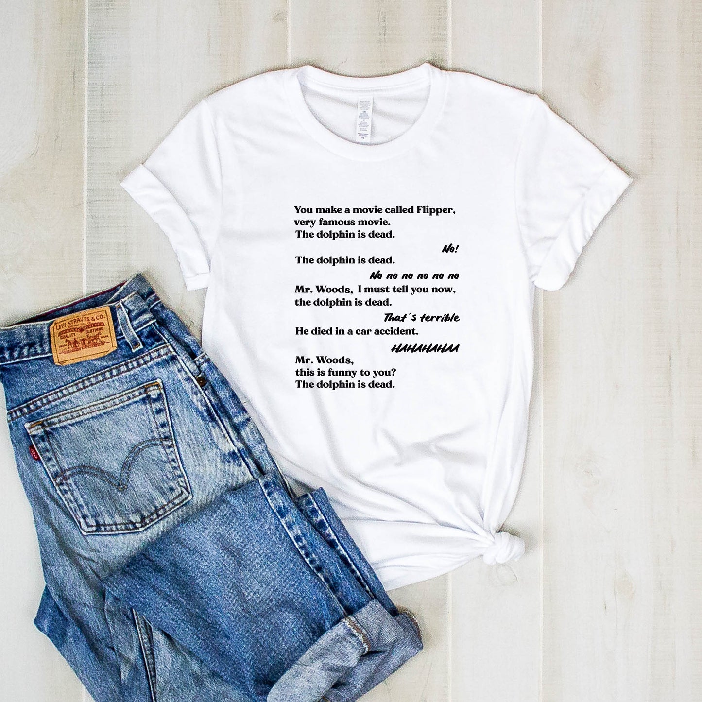 Mr Woods The Dolphin is Dead T-Shirt