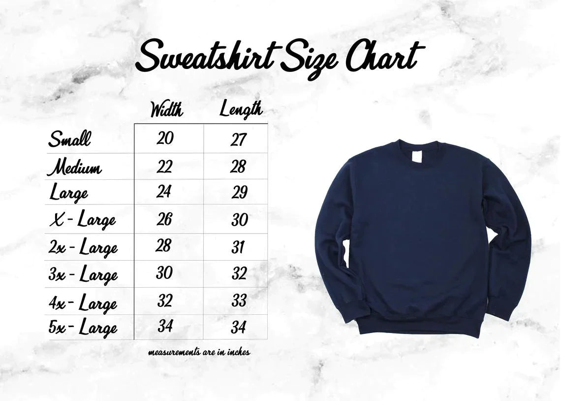 Gildan 18000 Crew Neck Sweatshirts Unisex Adult Color Chart/ Colour Chart &  Size Chart Template High Quality -  Canada