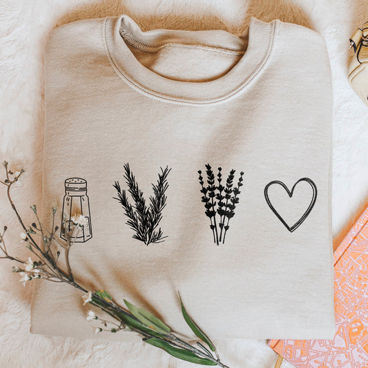 Salt Rosemary Lavender Love Sweatshirt