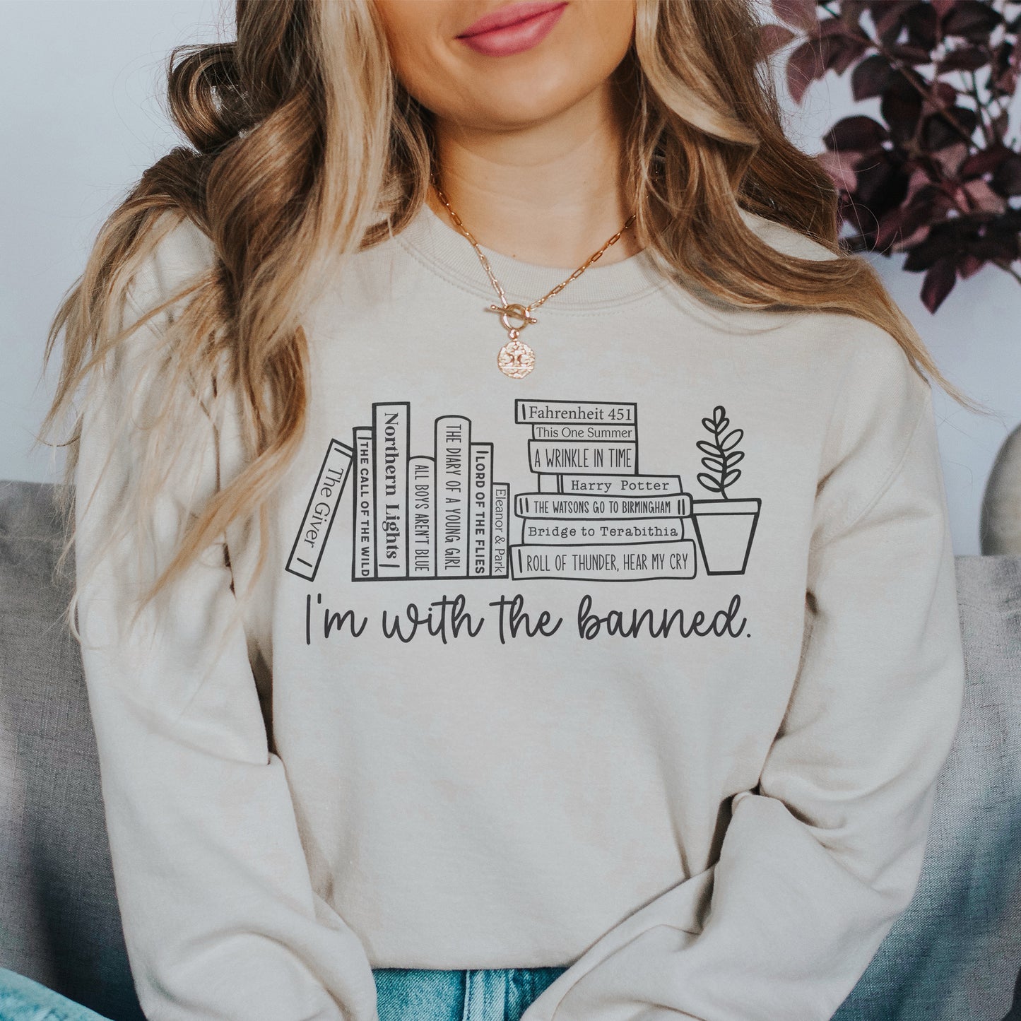 I'm With the Banned (Juvenile Books) Sweatshirt