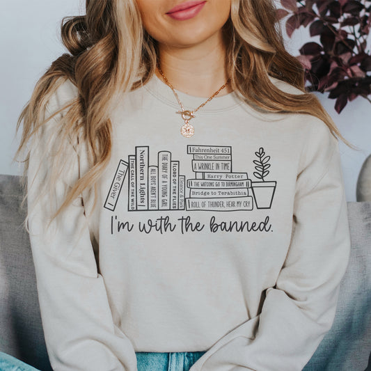 I'm With the Banned (Juvenile Books) Sweatshirt