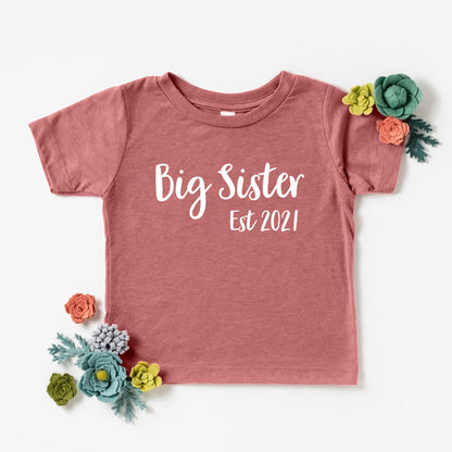 Big Sister Est 2021 Youth T-Shirt