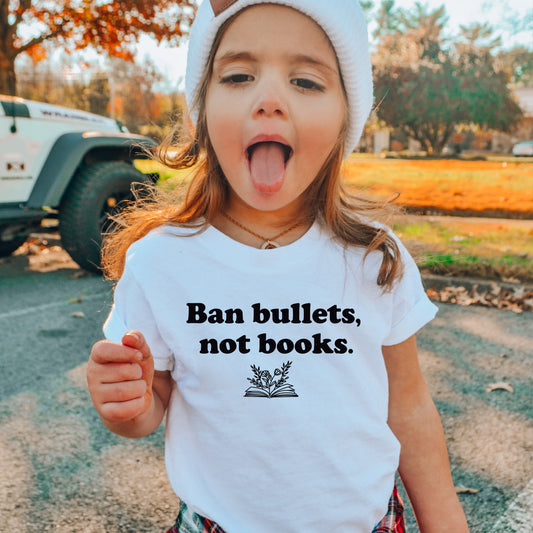 Ban Bullets Not Books Youth T-Shirt