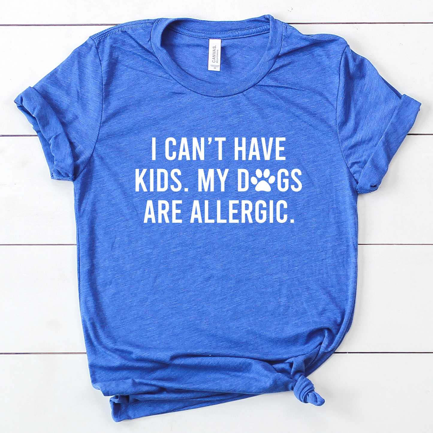 I Can't Have Kids my Dogs are Allergic T-Shirt