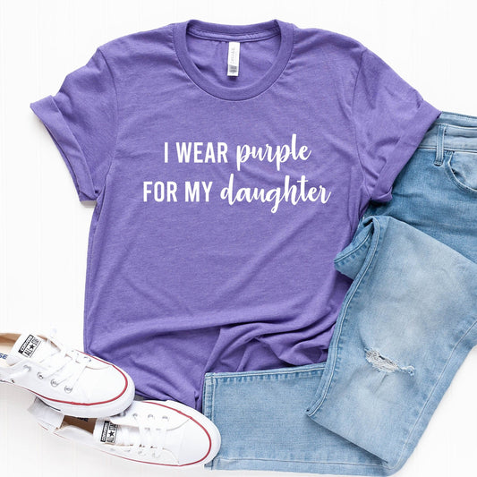 I Wear Purple for my Daughter T-Shirt
