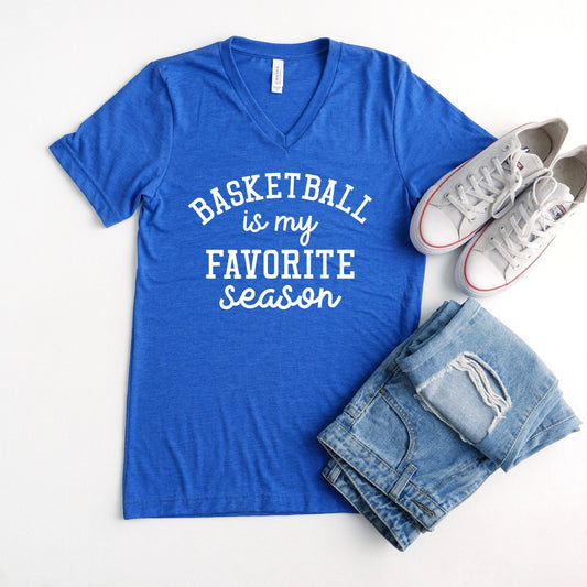 Basketball is my Favorite Season V-Neck T-Shirt