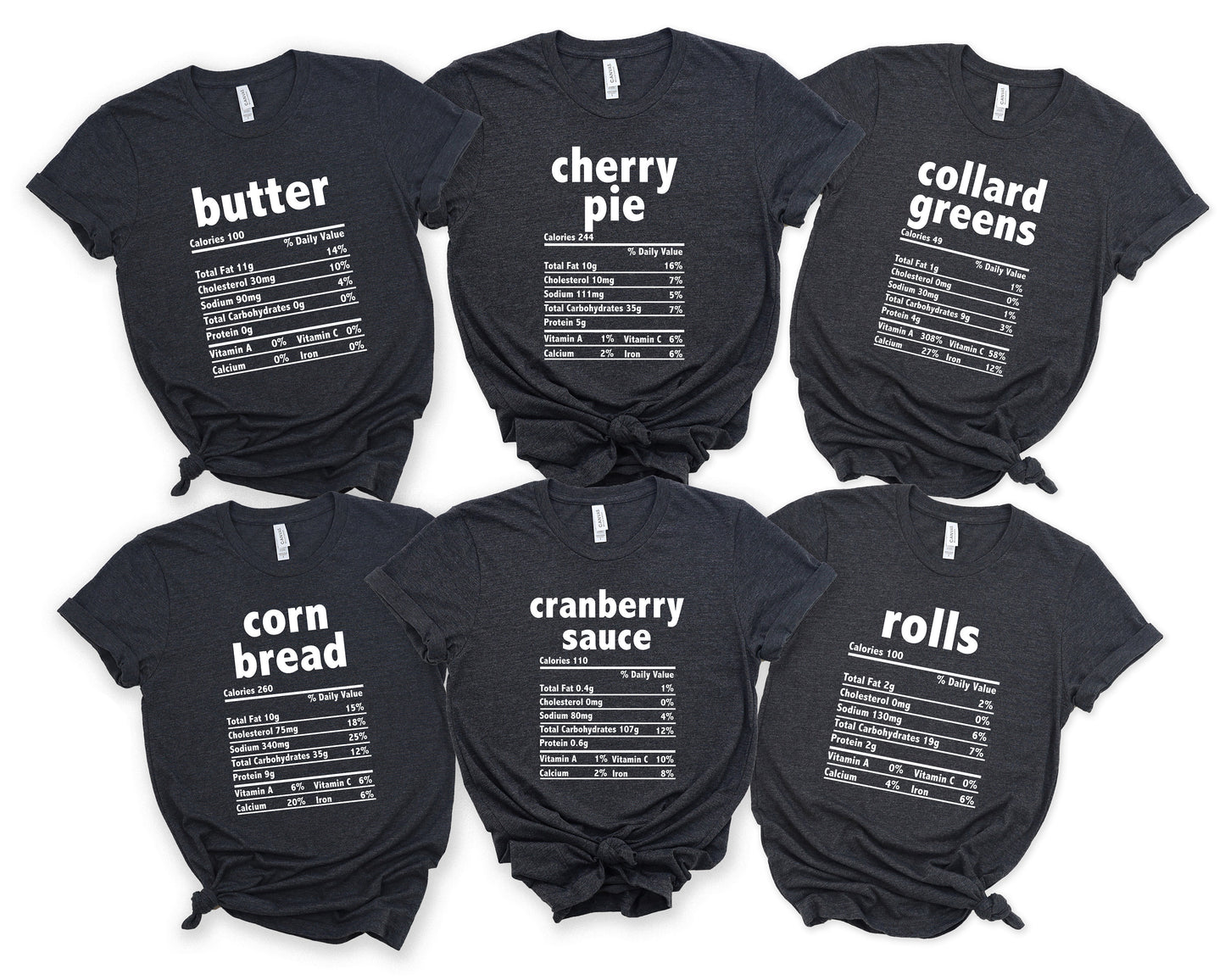 Family Thanksgiving Nutrition T-Shirts