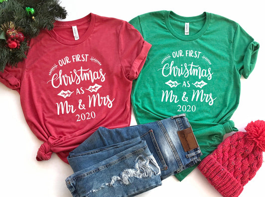 Our First Christmas as Mr. and Mrs. Shirt T-Shirts