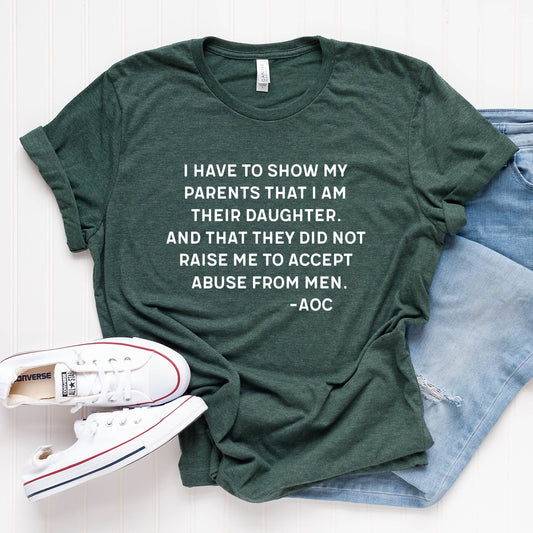 AOC Abuse From Men T-Shirt