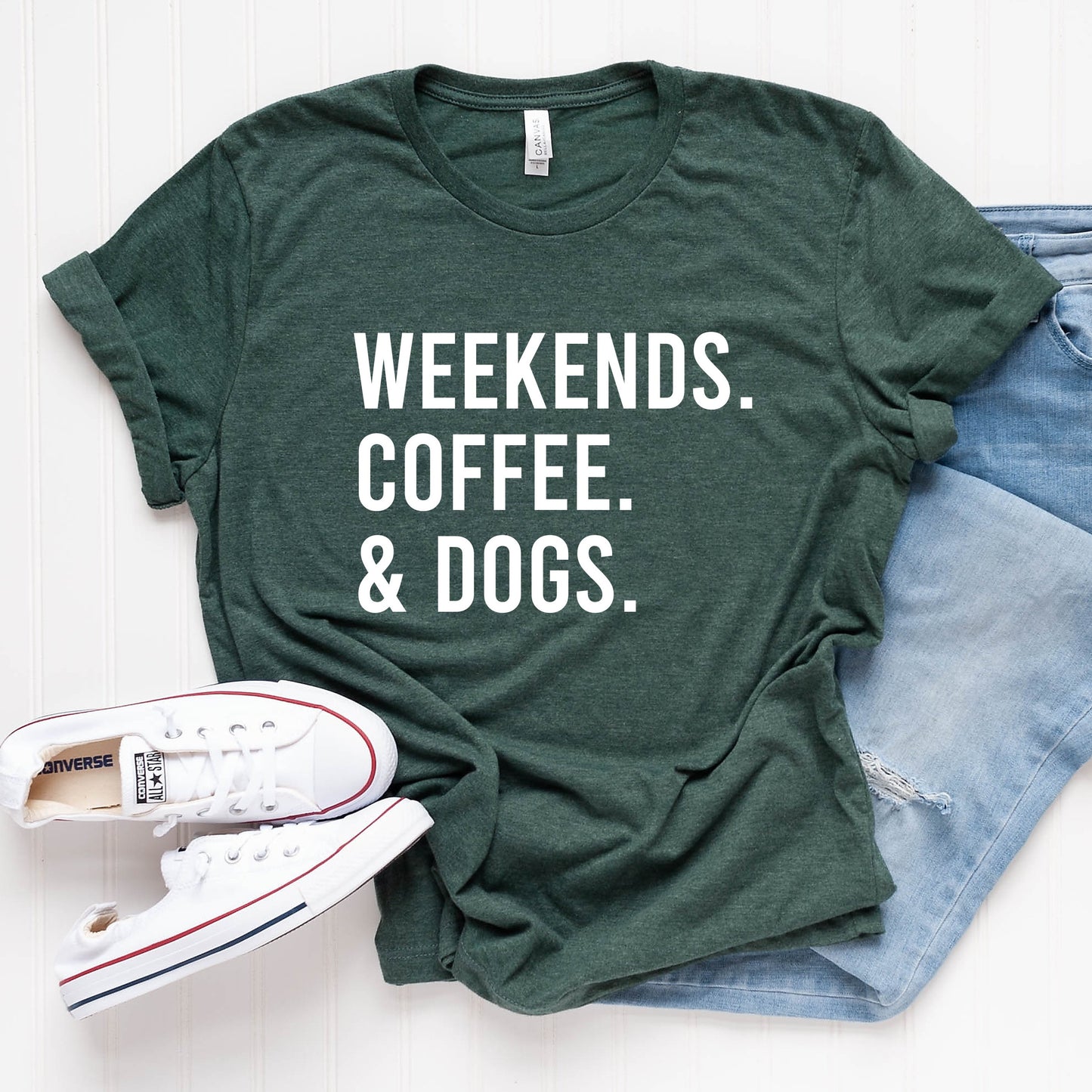 Weekends Coffee & Dogs T-Shirt